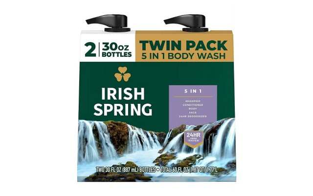  5-in-1 Mens Body Wash, Pump, 2 pk./30oz