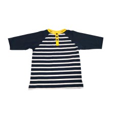 Kleverkids Boys Solid Cargo Polo Peruvian Cotton T-Shirt – Long Sleeve, Polo Neck With 3 Buttons