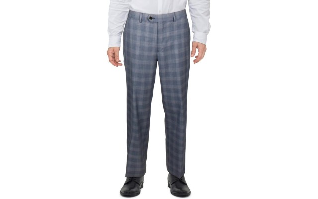  Lauren Mens Edgewood Classic Fit Stretch Suit Pants Blue 44/30