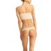  Women’s Strapless Seamless Bandeau Bra Shaper, Nude, Large