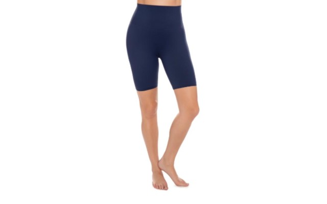 Women Athleisure Tummy-Control Bike Shorts, Navy S Women Athleisure Tummy-Control Bike Shorts, Navy S