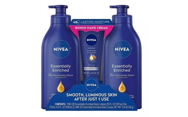 Essentially Enriched Body Lotion and Hand Cream Variety Pack (2x20 oz. body lotion, and 1x2.6 oz. hand cream) Essentially Enriched Body Lotion and Hand Cream Variety Pack (2x20 oz. body lotion, and 1x2.6 oz. hand cream)