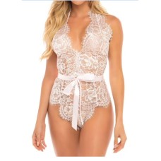 Oh La La Cheri Womens Naomi Lace Teddy Style-52-11025, Small, White