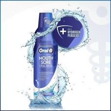 Oral-B Mouth Sore Oral Rinse In Soothing Mint 8 oz