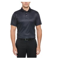 PGA TOUR Men’s Athletic-Fit Regimental Golf-Print Performance Golf Polo Shirt Small