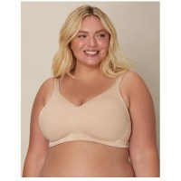 Playtex 18 Hour Side & Back Smoothing Wirefree Bra TruSUPPORT Women’s, Beige, 36B