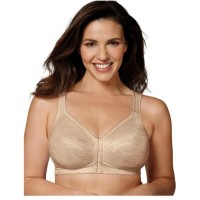 Playtex 18 Hour Wirefree Bra Front Close Back Power Support Womens USE525, Nude, 40B