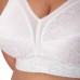  Bra 18 Hour Ultimate Shoulder Comfort Wirefree Women s Wide Straps 4693, White, 48DDD