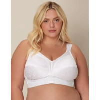 Playtex Bra 18 Hour Ultimate Shoulder Comfort Wirefree Women s Wide Straps 4693, White, 48DDD