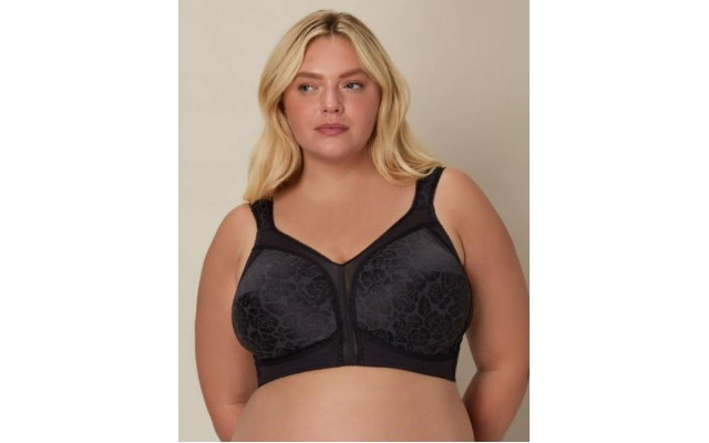 Bra 18 Hour Ultimate Shoulder Comfort Wirefree Women’s Wide Straps 4693, Black, 48DDD Bra 18 Hour Ultimate Shoulder Comfort Wirefree Women’s Wide Straps 4693, Black, 48DDD