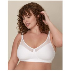 Playtex Wirefree Bra 18 Hour Smoothing Minimizer Smoothing Women’s 4697, White, 40D
