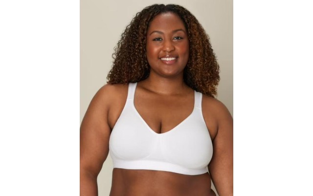  Wirefree Bra 18 Hour Ultimate Lift And Support Cotton Stretch 474C, White, 38C