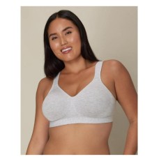 Playtex Wirefree Bra 18 Hour Ultimate Lift And Support Cotton Stretch, Gray, 36B