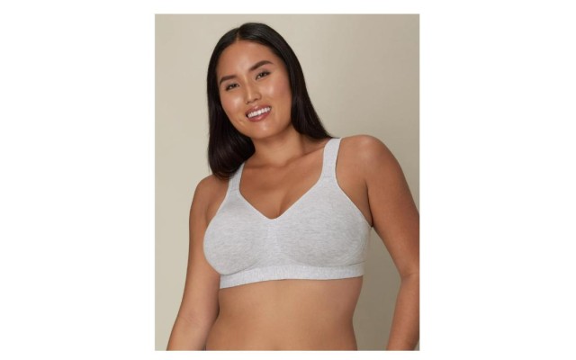 Wirefree Bra 18 Hour Ultimate Lift And Support Cotton Stretch, Gray, 36B  Wirefree Bra 18 Hour Ultimate Lift And Support Cotton Stretch, Gray, 36B