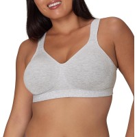 Playtex Womens Wireless Bra, 18 Hour Plus-Size T-Shirt Bras Available, Ultimate Lift, Gray, 38DD