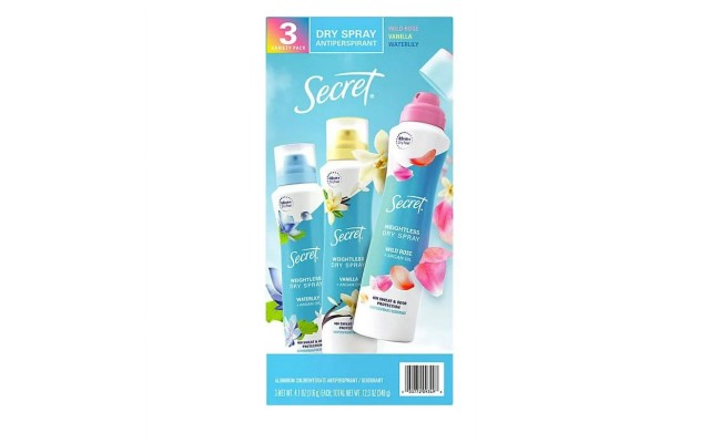 Dry Spray Antiperspirant Deodorant for Women, Vanilla, Wild Rose and Waterlily (4.1 oz., 3 pk.) Dry Spray Antiperspirant Deodorant for Women, Vanilla, Wild Rose and Waterlily (4.1 oz., 3 pk.)