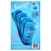 Secret Outlast Clear Gel Deodorant Completely Clean 2.6 Ounce (Pack of 4)