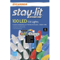 Sylvania Staylit C6 LED Color Changing Light Set, Color Changing (100 Pack) Sylvania Staylit C6 LED Color Changing Light Set, Color Changing (100 Pack)