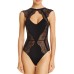 Thistle & Spire Minna Lace Thong Bodysuit, Size X-Small – Black Thistle & Spire Minna Lace Thong Bodysuit, Size X-Small – Black