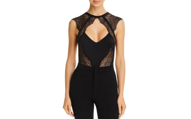 Thistle & Spire Minna Lace Thong Bodysuit, Size X-Small – Black Thistle & Spire Minna Lace Thong Bodysuit, Size X-Small – Black