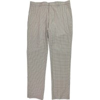 Tommy Hilfiger Mens TH Flex Stretch Plaid Casual Trouser Pants, Beige, 38x30