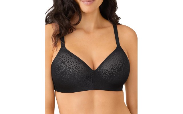  Back Appeal Wire Free T-Shirt Bra 856303 Women’s Bra Black : 40DD, Elasta