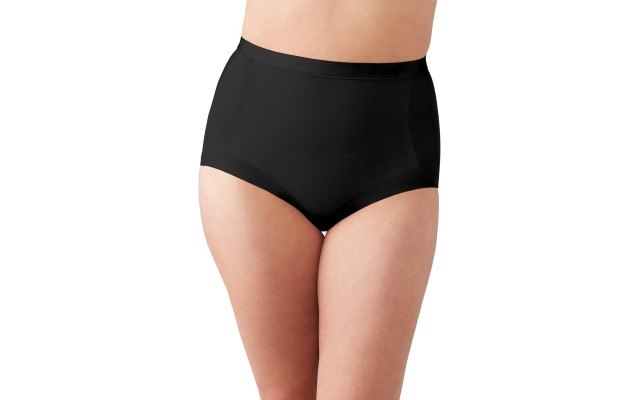  womens Straight Shape Revelation Shaping Brief, S, Black