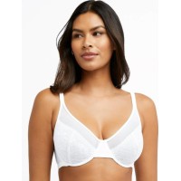 Women s Bali DF3386 One Smooth U Lace Minimizer Underwire Bra (White 36D)