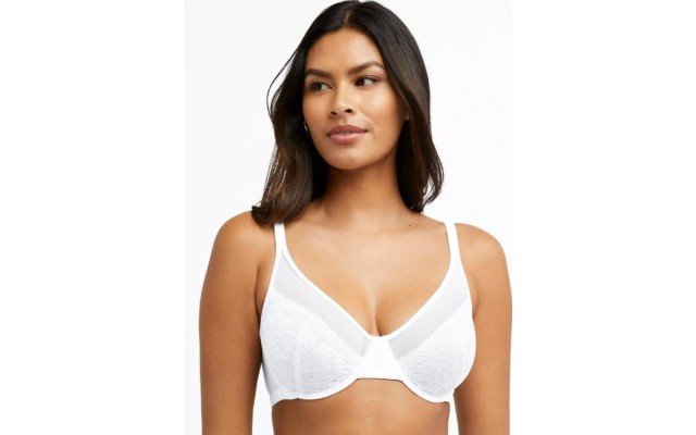 Women s DF3386 One Smooth U Lace Minimizer Underwire Bra (White 36D) Women s DF3386 One Smooth U Lace Minimizer Underwire Bra (White 36D)