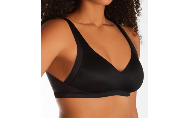 Women’s Warner’s RA2231A No Side Effects Wirefree Contour Bra (Black 2X)