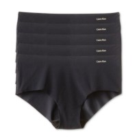 Calvin Klein Underwear Invisibles 5-Pack Hipster (Black) Women’s Underwear, XS Calvin Klein Underwear Invisibles 5-Pack Hipster (Black) Women’s Underwear, XS