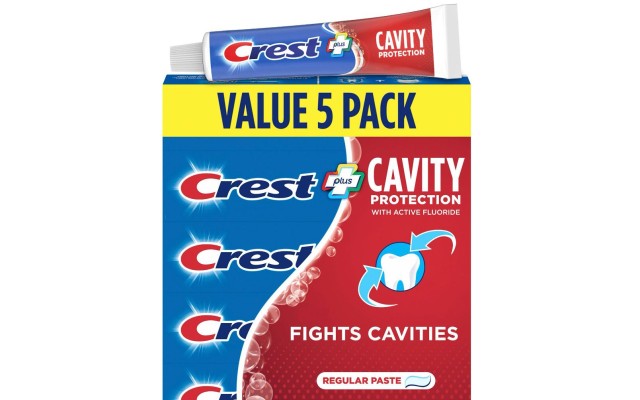 Fluoride Anticavity Toothpaste, MMF7 Prevents Cavities Before They Start, Regular Paste, 8.2 Ounce (Pack of 5) Fluoride Anticavity Toothpaste, MMF7 Prevents Cavities Before They Start, Regular Paste, 8.2 Ounce (Pack of 5)