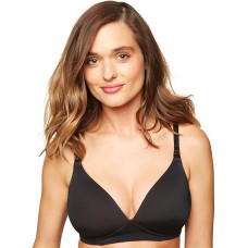 Motherhood Maternity Women’s Comfort and Soft Lightly Lined Wireless Maternity & Nursing Bra, 40D, Black