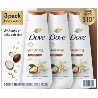 Dove Pampering Shea Butter & Vanilla Body Wash, 3 pk./23 oz. Dove Pampering Shea Butter & Vanilla Body Wash, 3 pk./23 oz.