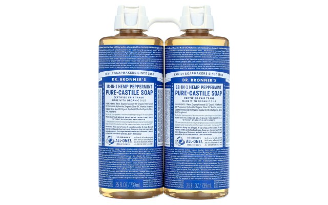 Hemp Peppermint Pure-Castile Soap, 25 Fluid Ounce (Pack of 2) Hemp Peppermint Pure-Castile Soap, 25 Fluid Ounce (Pack of 2)