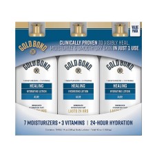 Gold Bond Healing Hydrating Lotion With Aloe, 24 Hour Hydration, 3 pk./14 oz.
