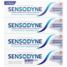Sensodyne Advanced Whitening Toothpaste 6.5 Ounce (4 Count)