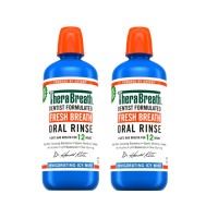 TheraBreath Fresh Breath Mouthwash, Icy Mint, Alcohol-Free, 2 Pack 1 Liter (33.8 fl oz) TheraBreath Fresh Breath Mouthwash, Icy Mint, Alcohol-Free, 2 Pack 1 Liter (33.8 fl oz)