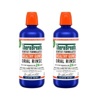 TheraBreath Healthy Gums Mouthwash, Clean Mint, Antigingivitis, 2 Pack - 1 Liter (33.8 fl oz) TheraBreath Healthy Gums Mouthwash, Clean Mint, Antigingivitis, 2 Pack - 1 Liter (33.8 fl oz)