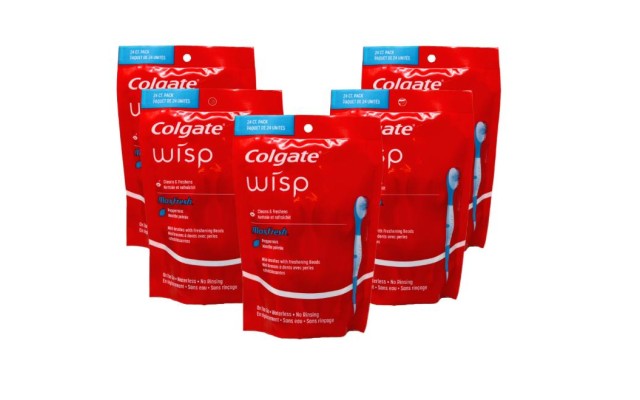 Max Fresh Wisp Disposable Mini Toothbrush, Peppermint - 24 Count, 5-Pack Max Fresh Wisp Disposable Mini Toothbrush, Peppermint - 24 Count, 5-Pack