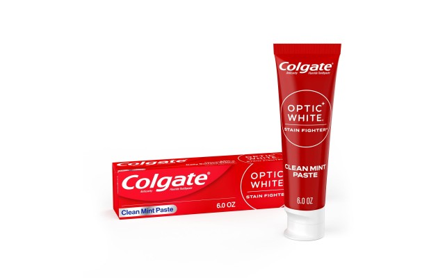 Optic White Stain Fighter Teeth Whitening Toothpaste, Clean Mint, 6 oz Tube Optic White Stain Fighter Teeth Whitening Toothpaste, Clean Mint, 6 oz Tube