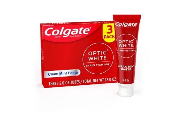 Optic White Stain Fighter Teeth Whitening Toothpaste Pack, Clean Mint, 6 oz, 3 Pack Optic White Stain Fighter Teeth Whitening Toothpaste Pack, Clean Mint, 6 oz, 3 Pack