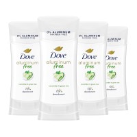 Dove 0% Aluminum Deodorant Stick – Cucumber and Green Tea, 4 pk./2.6 oz.