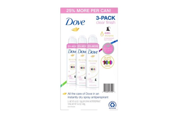  Women's Invisible Dry Spray Antiperspirant Deodorant, 4.8 Ounce (3 Pack)