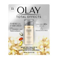 OLAY Total Effects 7-In-1 Moisturizer with Sunscreen SPF 15 Fragrance Free, 3.4 Fl Oz