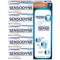 Sensodyne Repair & Protect Deep Repair Mint Toothpaste 3.4 Ounce (5 Pack)