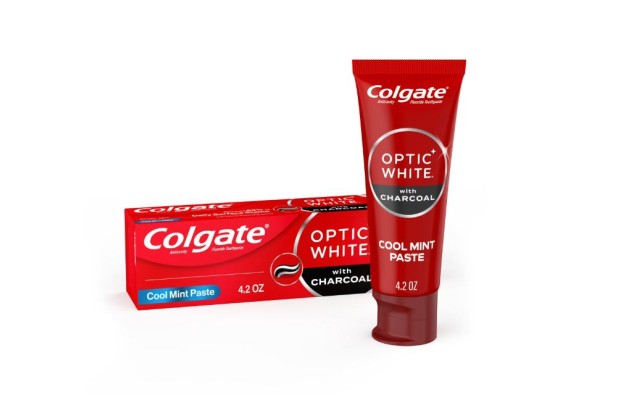  Optic White Whitening Toothpaste with Charcoal, Cool Mint, 4.2 oz Tube