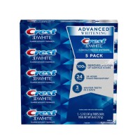 Crest 3D White Advanced Whitening Toothpaste 5.2 Ounce (Pack of 5)