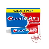 Crest Toothpaste, Plus Cavity Protection Toothpaste, Regular Paste, 5.7 oz Triple