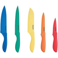 Cuisinart Advantage Ceramic Coated Cutlery 10 piece knife set + 5 Magnetic bag clips
